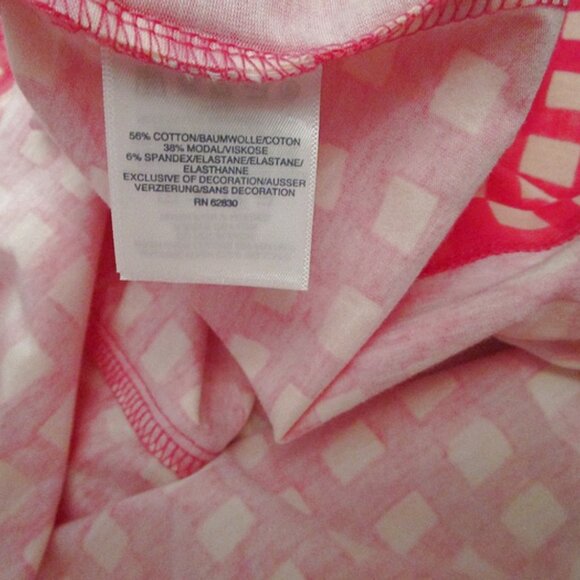 Lands End Gingham Trimmed Blouse Top Size L P Tank Pom Poms Countrycore Tradwife - Picture 9 of 9